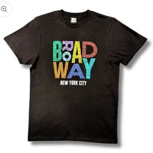 Iconic Broadway Shows Black T-Shirt Collection By Broadway Up Close Unisex Sizes